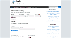 Desktop Screenshot of airbank-travel.com