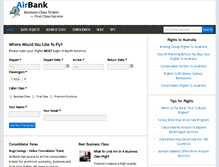 Tablet Screenshot of airbank-travel.com